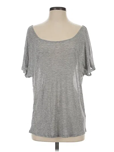 Pre-owned Three Dots Short Sleeve T-shirt In Gray