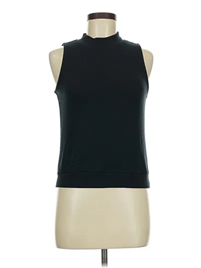 Pre-owned Three Dots Sleeveless Top Black High Neck Tops