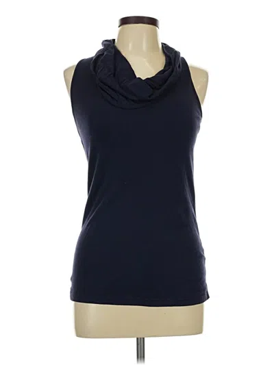 Pre-owned Three Dots Sleeveless T-shirt In Blue
