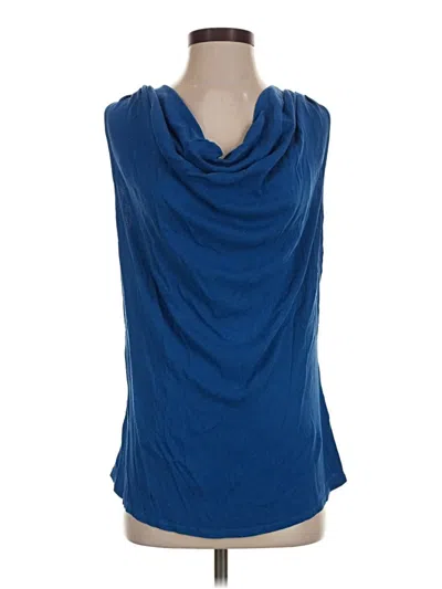 Pre-owned Three Dots Sleeveless T-shirt In Blue