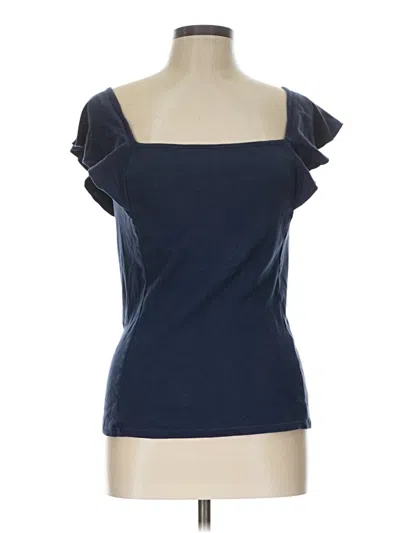 Pre-owned Three Dots Sleeveless T-shirt In Blue