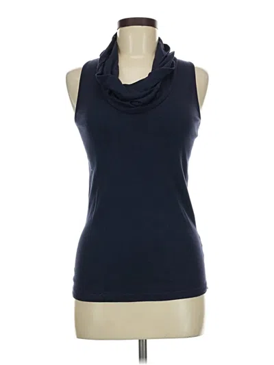 Pre-owned Three Dots Sleeveless T-shirt In Blue