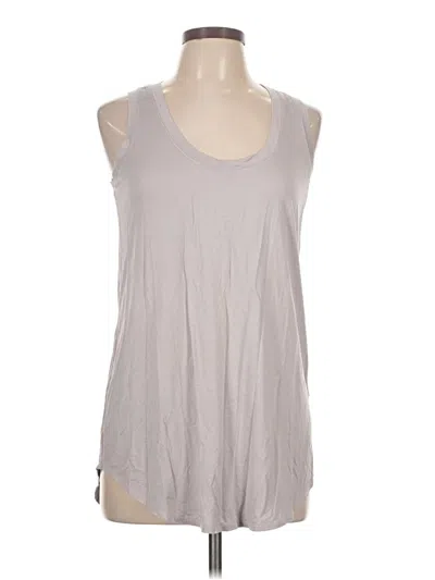 Pre-owned Three Dots Sleeveless T-shirt In Gray