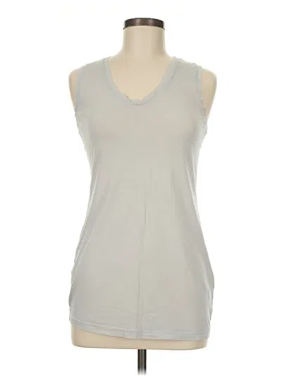 Pre-owned Three Dots Sleeveless T-shirt In Gray