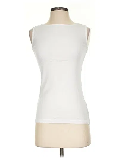 Pre-owned Three Dots Sleeveless T-shirt In Ivory