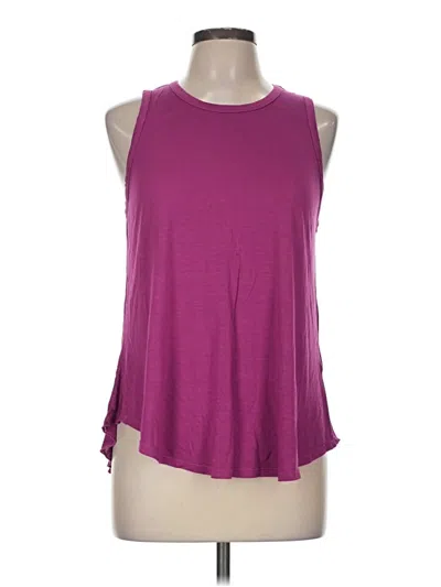 Pre-owned Three Dots Sleeveless T-shirt In Purple