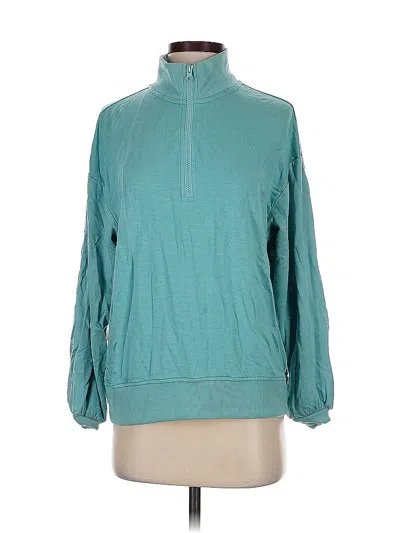 Pre-owned Three Dots Sweatshirt In Teal