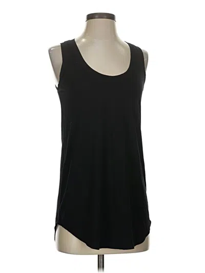 Pre-owned Three Dots Tank Top Black Halter Neckline Tops