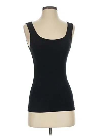 Pre-owned Three Dots Tank Top Black Strapless Neckline Tops