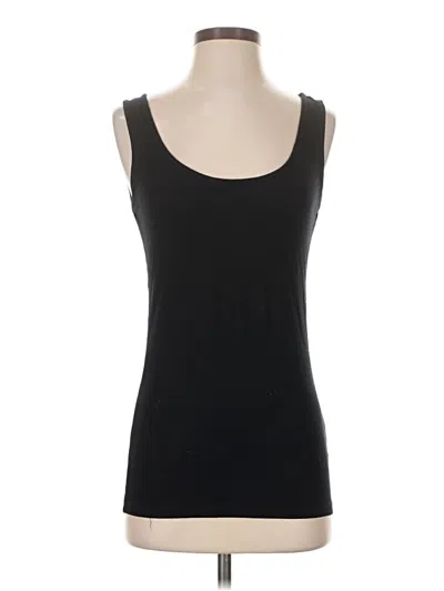 Pre-owned Three Dots Tank Top Black Strapless Neckline Tops