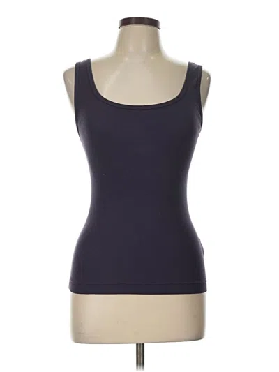 Pre-owned Three Dots Tank Top Purple Strapless Neckline Tops