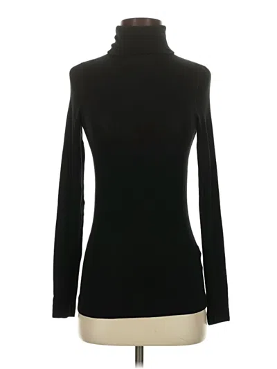 Pre-owned Three Dots Turtleneck Sweater In Black