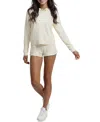 Three Dots Women's Christy Long-sleeve Hooded Sweatshirt In Sugar Swizzle