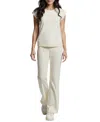 Three Dots Women's Diana Crewneck Cap-sleeve T-shirt In Sugar Swizzle
