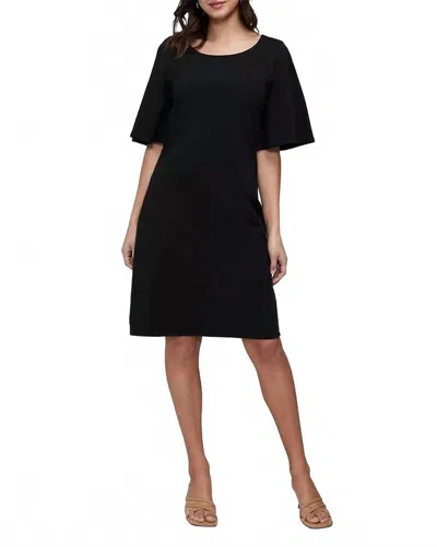 Three Dots Women's Dots Boat Neck Dress In Black