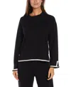 Three Dots Hazel Sweater In Anthracite
