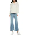 Three Dots Women's Jeanine Quarter-zip Pullover Sweater In Sugar Swizzle