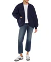 Three Dots Women's Sean Cocoon Open-front Cardigan In Peacoat