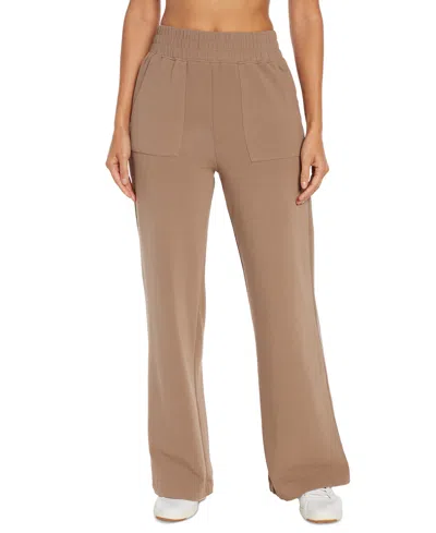 Three Dots Women's Sonia Solid-color Pull-on Pants In Taupe Gray