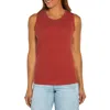 Three Dots Cotton Crewneck Tank In Multi