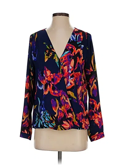 Pre-owned Three Eighty Two 3/4 Sleeve Blouse In Blue