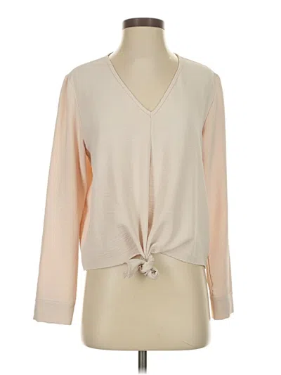 Pre-owned Three Eighty Two Long Sleeve Blouse In Brown