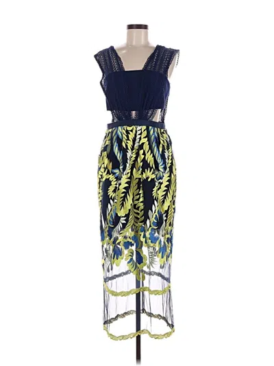 Pre-owned Three Floor Cocktail Dress In Blue