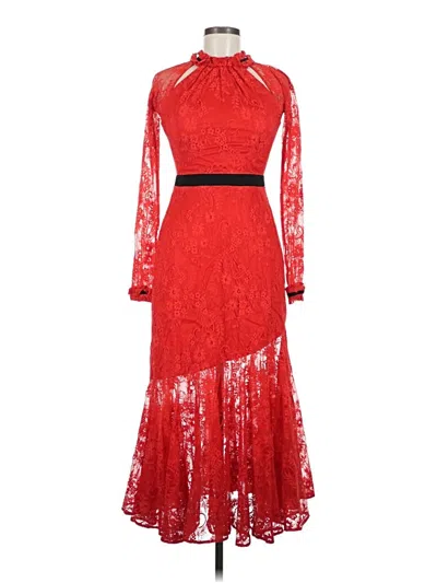 Pre-owned Three Floor Cocktail Dress In Red