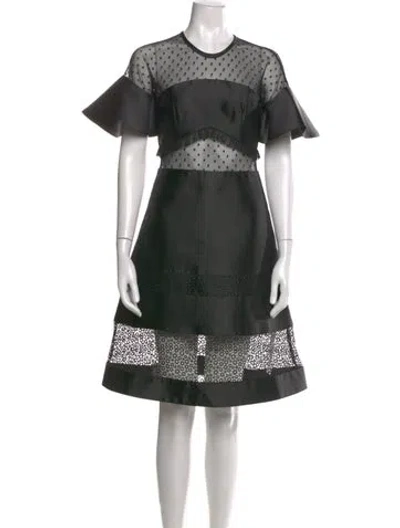Pre-owned Three Floor Polka Dot Print Knee-length Dress In Multi