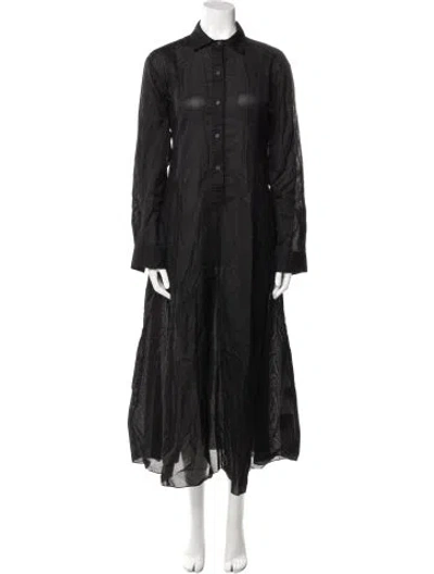 Pre-owned Three Graces London Long Dress In Black