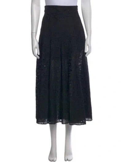 Pre-owned Three Graces London Midi Length Skirt In Black