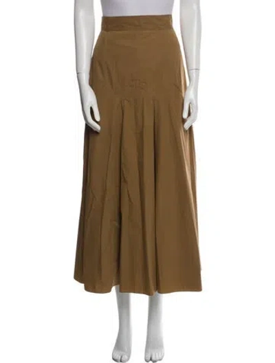 Pre-owned Three Graces London Midi Length Skirt In Brown