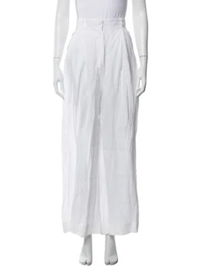 Pre-owned Three Graces London Three Graces Linen Wide Leg Pants W/ Tags In Purple