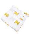 Three Little Anchors Baby Boys And Girls Michigan Wolverines 47'' X 47'' Muslin Swaddle Blanket In White