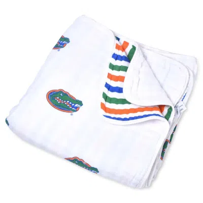 Three Little Anchors Infant  Florida Gators 47" X 47" Muslin 4-layer Blanket In White