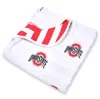 THREE LITTLE ANCHORS INFANT THREE LITTLE ANCHORS OHIO STATE BUCKEYES 47" X 47" MUSLIN 4-LAYER BLANKET