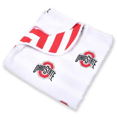 Three Little Anchors Infant Boys And Girls  Ohio State Buckeyes 47" X 47" Muslin 4-layer Blanket In White