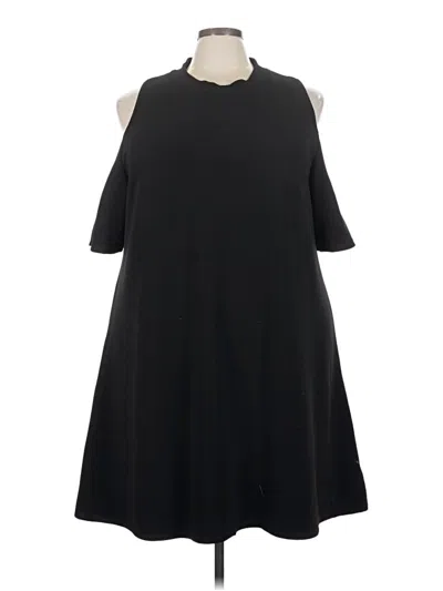 Pre-owned Three Pink Hearts Casual Dress In Black