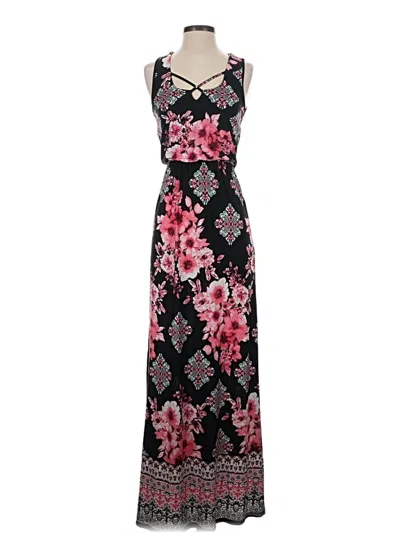 Pre-owned Three Pink Hearts Casual Dress In Black