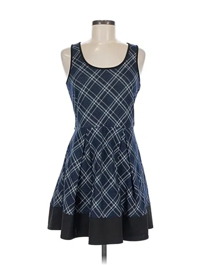 Pre-owned Three Pink Hearts Casual Dress In Blue