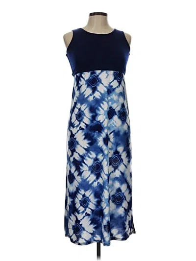 Pre-owned Three Pink Hearts Casual Dress In Blue