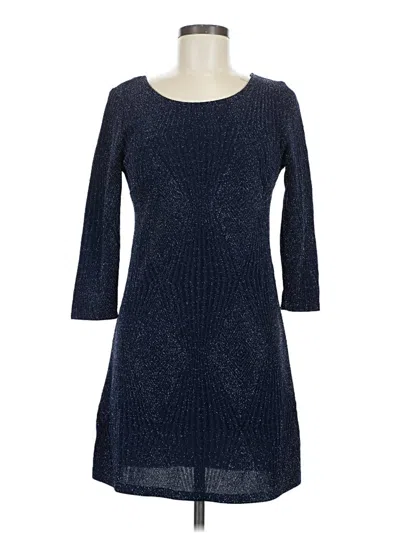 Pre-owned Three Pink Hearts Casual Dress In Blue