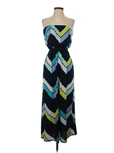 Pre-owned Three Pink Hearts Casual Dress In Blue