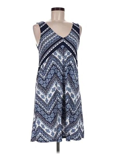 Pre-owned Three Pink Hearts Casual Dress In Blue