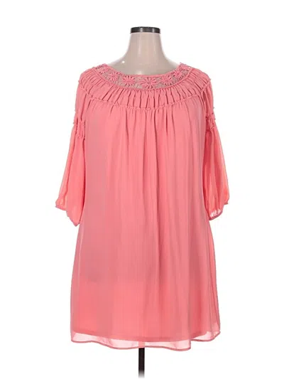 Pre-owned Three Pink Hearts Casual Dress In Pink