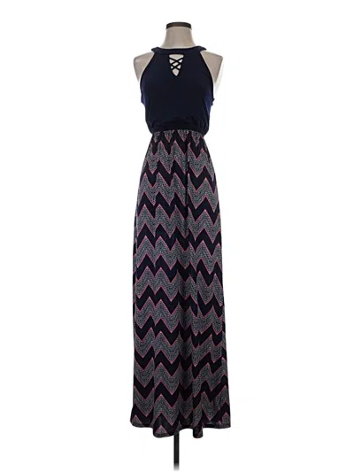 Pre-owned Three Pink Hearts Casual Dress In Purple