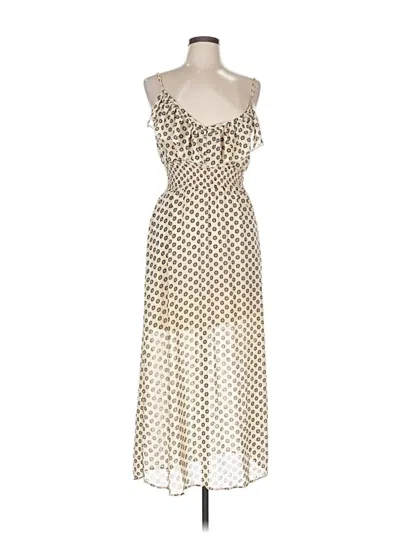 Pre-owned Three Pink Hearts Cocktail Dress In White