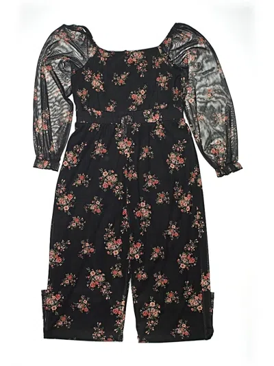 Pre-owned Three Pink Hearts Kids' Dress In Black