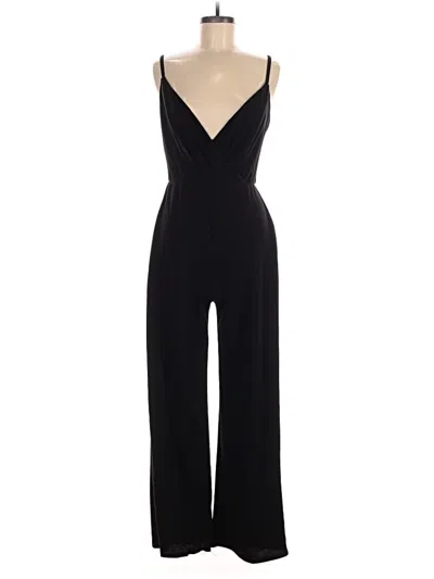 Pre-owned Three Pink Hearts Jumpsuit In Black