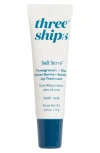 Three Ships Softserve™ Pomegranate + Shea Butter Barrier-building Lip Treatment In Transparent